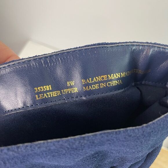 Hot in Hollywood Blue Leather Over the Knee Slouchy Boots Size 8W EUC - Picture 9 of 10